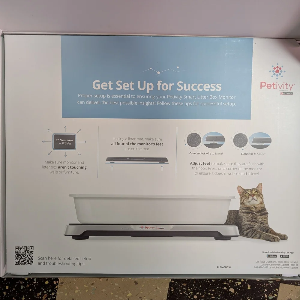 Smart Litter Box Monitor - White